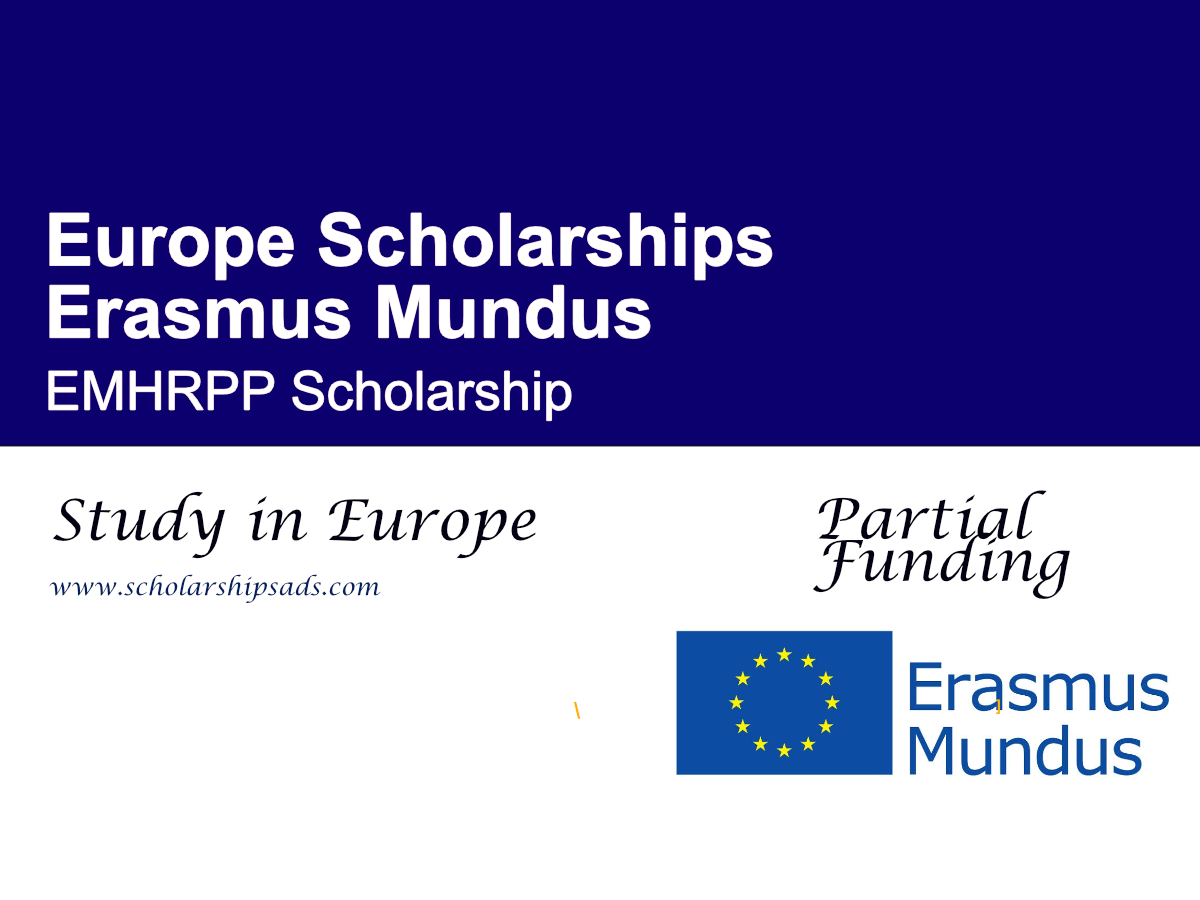Erasmus Mundus EMHRPP Scholarship 2027, Europe