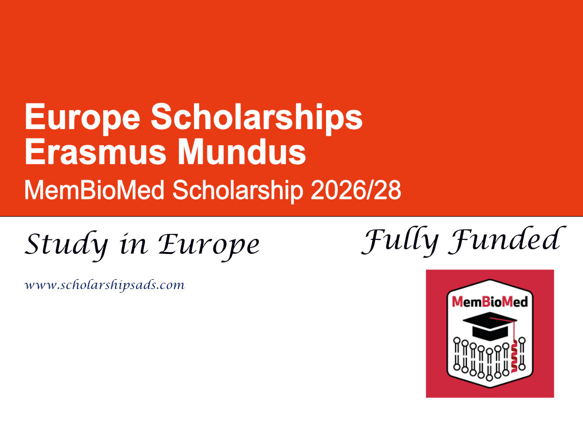 Europe Erasmus Mundus MemBioMed Scholarship 2026/28 (Fully Funded)