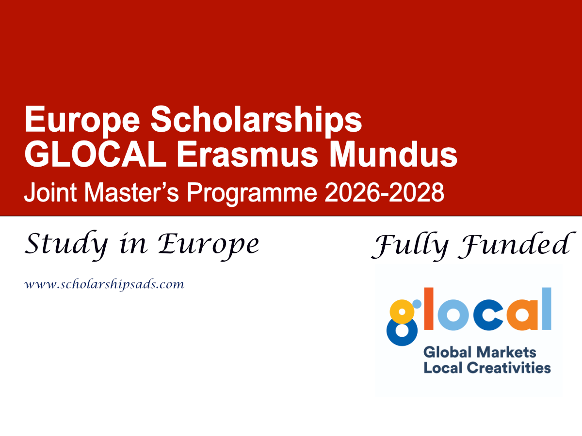 Europe GLOCAL Erasmus Mundus Joint Master’s Programme 2026-2028 (Fully Funded)