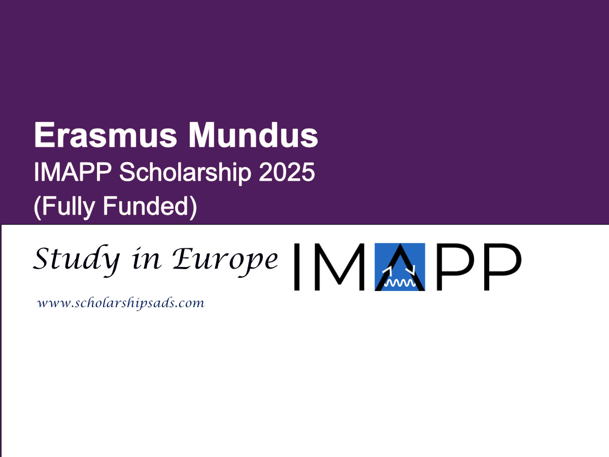 Erasmus Mundus Europe IMAPP Scholarship 2025 (Fully Funded)
