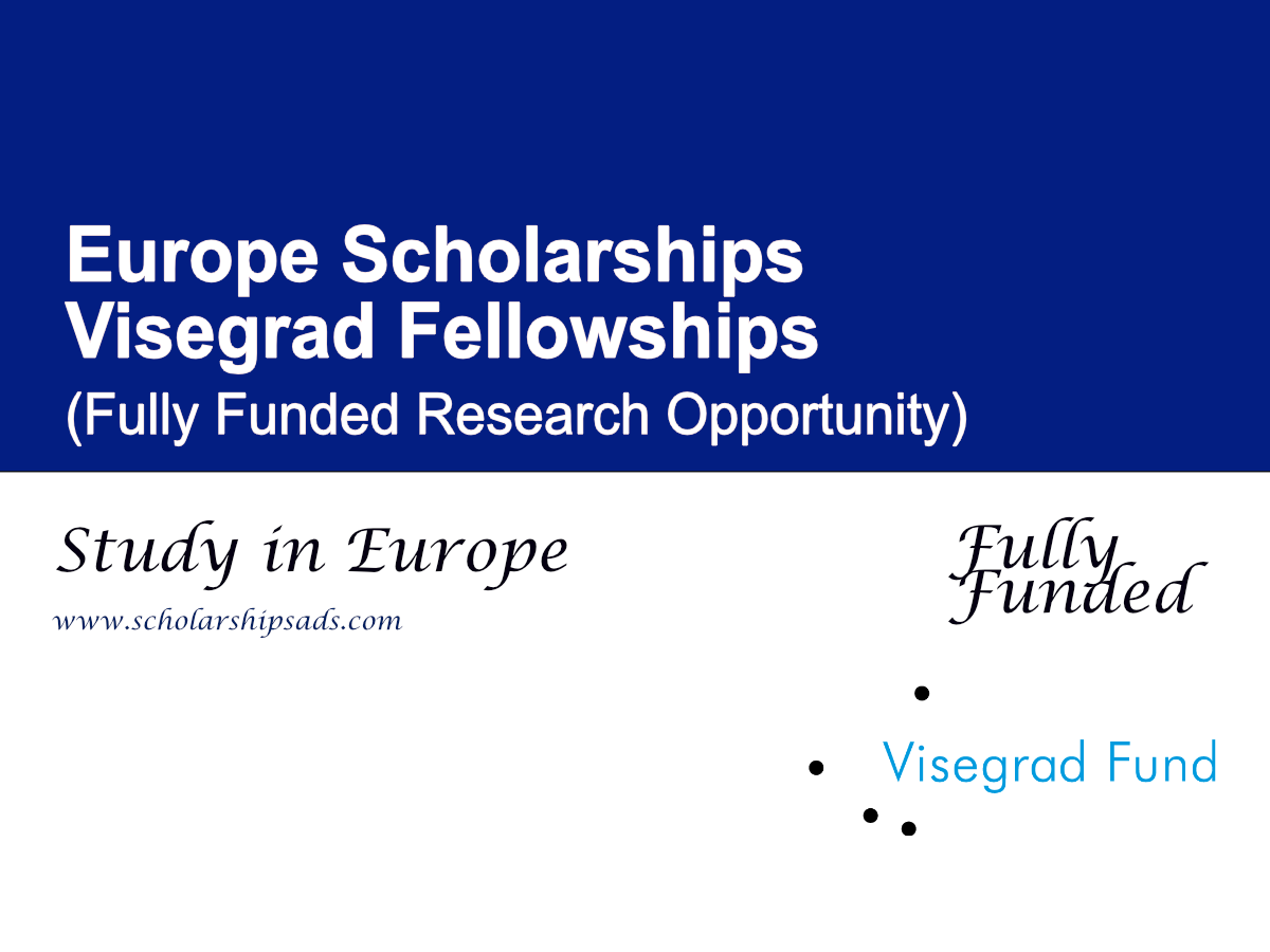 Visegrad Fellowships 2026 in Central Europe (Fully Funded Research Opportunity)