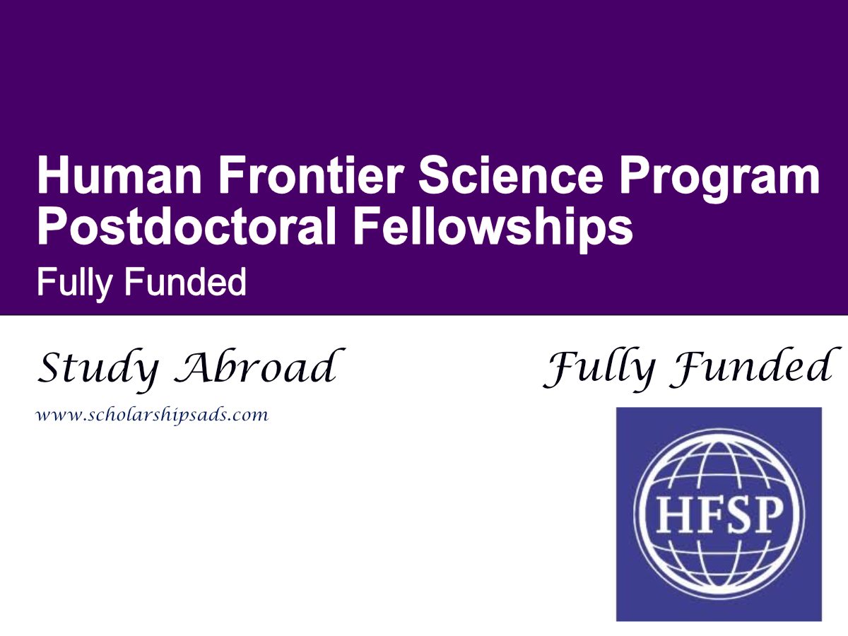 Human Frontier Science Program Postdoctoral Fellowships 2026 (Fully Funded)