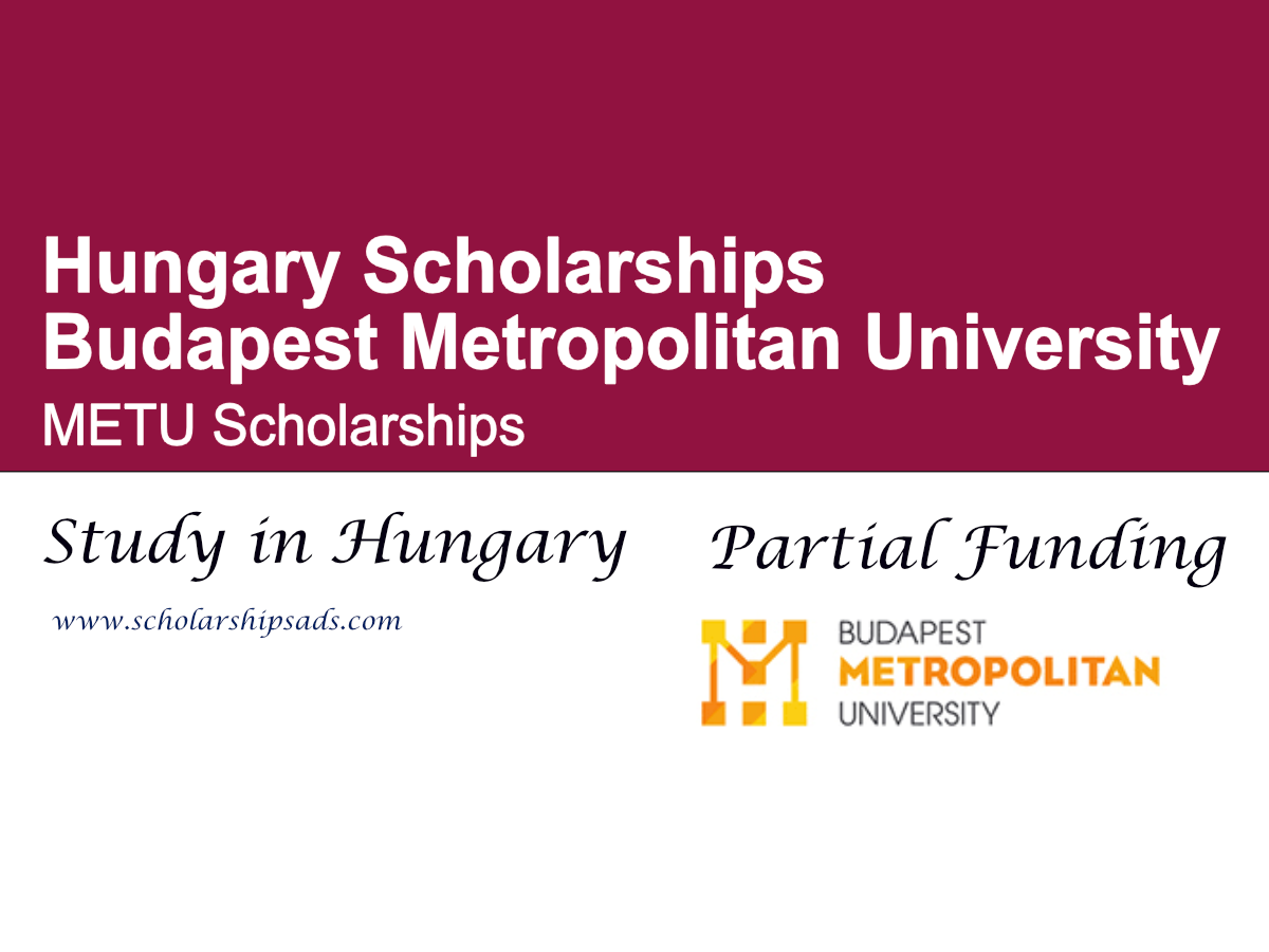 Budapest Metropolitan University METU Scholarships 2026 , Hungary