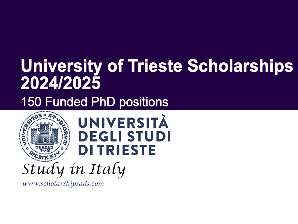 University of Trieste Scholarships 2024/2025 in Italy