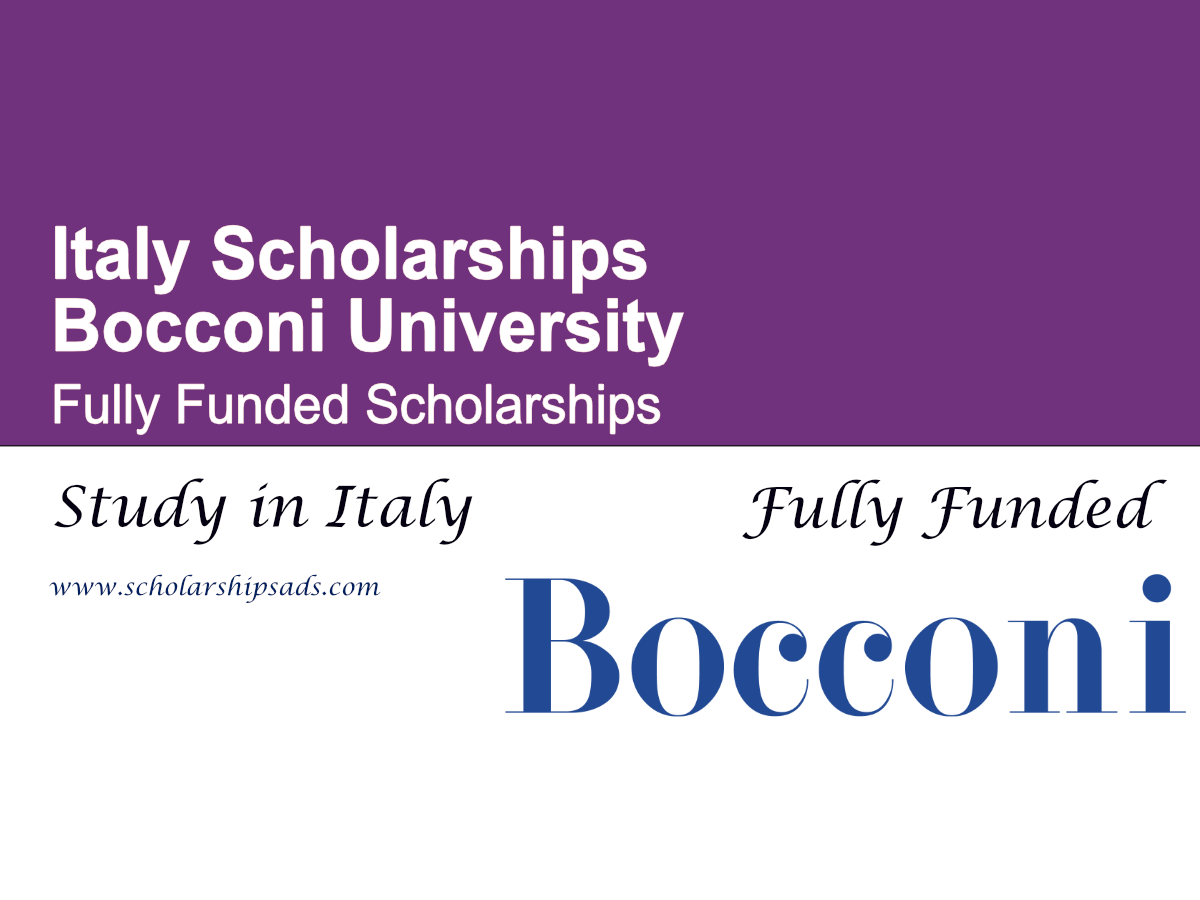Bocconi University Scholarships 2026 , Italy (Fully Funded)