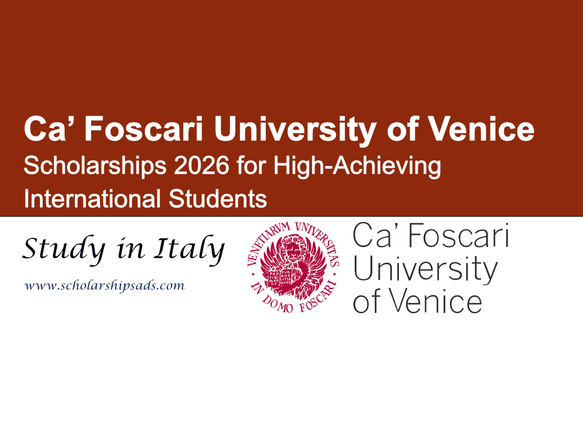 Italy Ca’ Foscari Scholarships 2026 for High-Achieving International Students