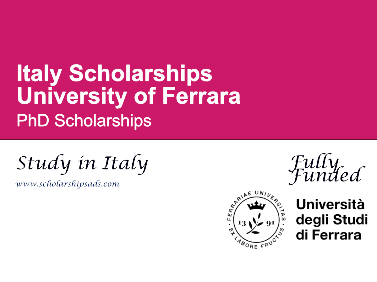 University of Ferrara PhD Scholarships 2026, Italy