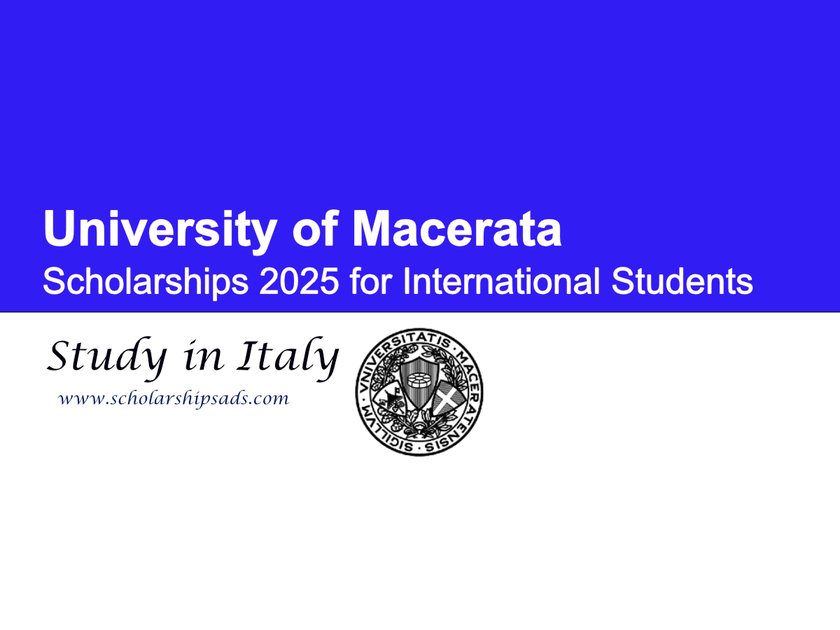 University of Macerata Italy Scholarships 2025 for International Students