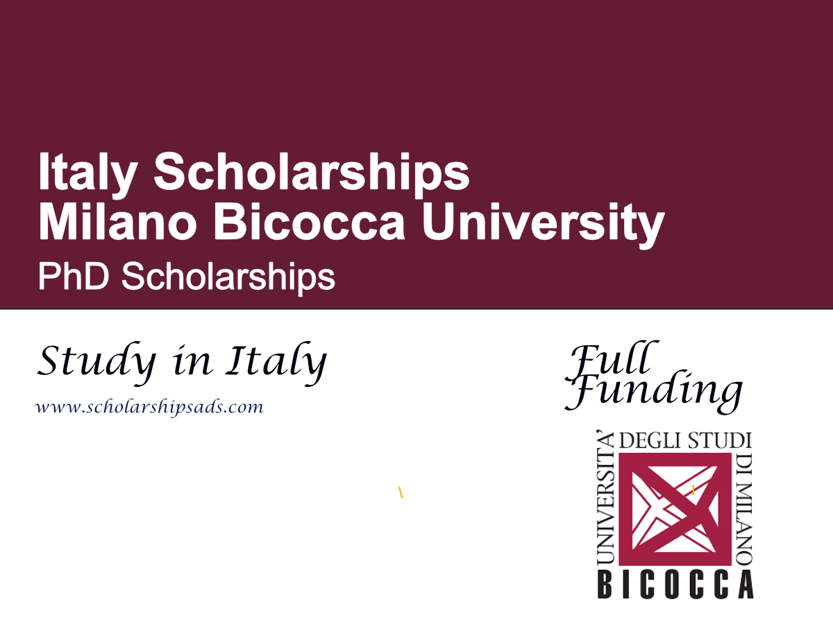 Milano Bicocca University PhD Scholarships 2027 in Italy (Fully Funded)
