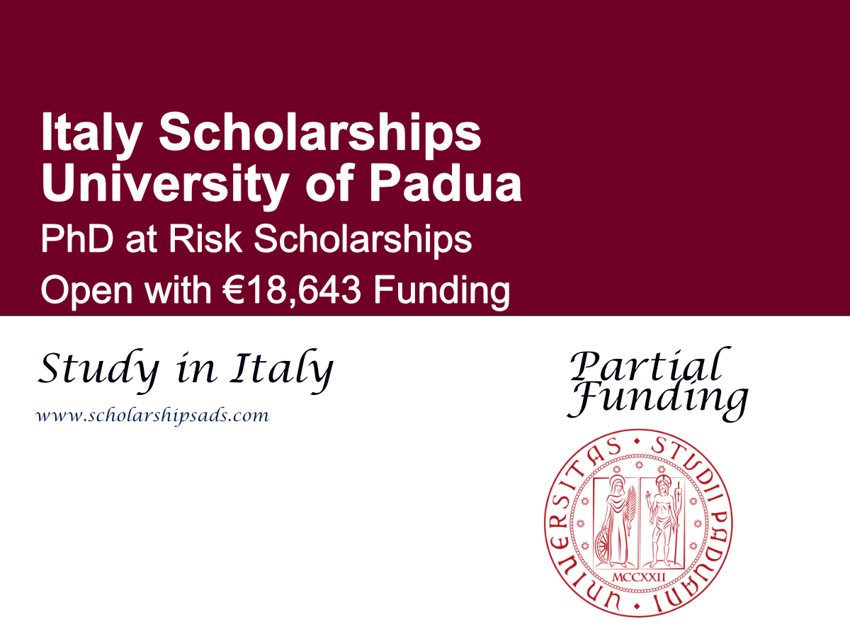 University of Padua PhD at Risk Scholarships 2027