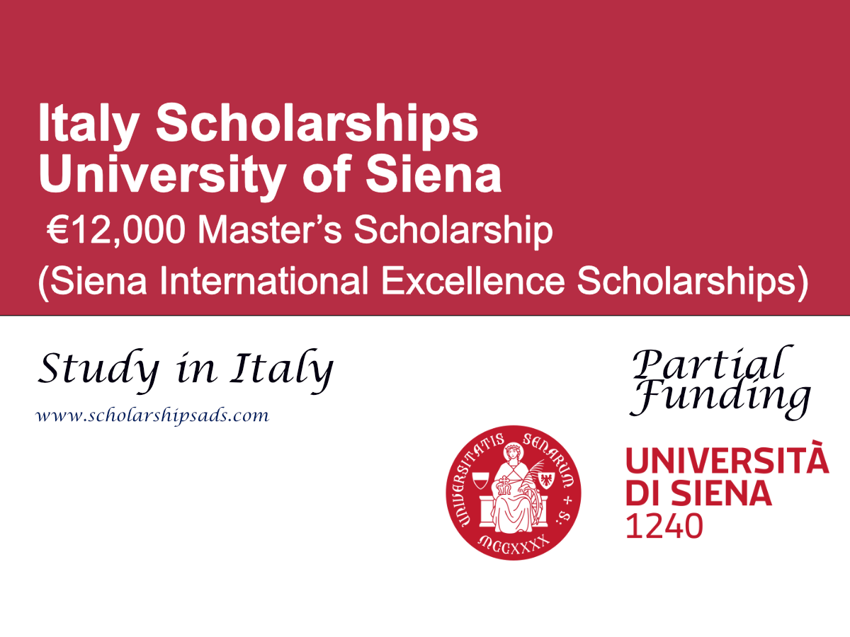 University of Siena €12,000 Master’s Scholarship 2026 in Italy (Siena International Excellence Scholarships)