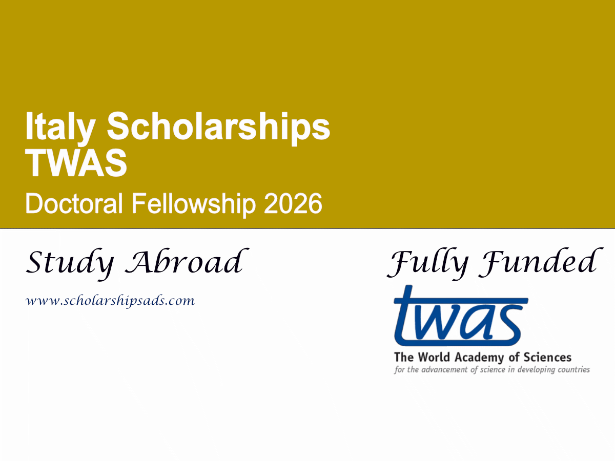 TWAS Doctoral Fellowship 2026 (Fully Funded)