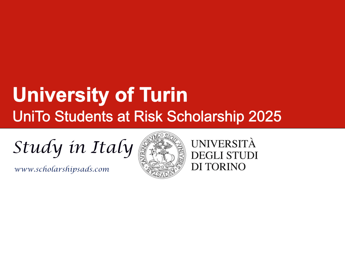 Italy University of Turin UniTo Students at Risk Scholarship 2025
