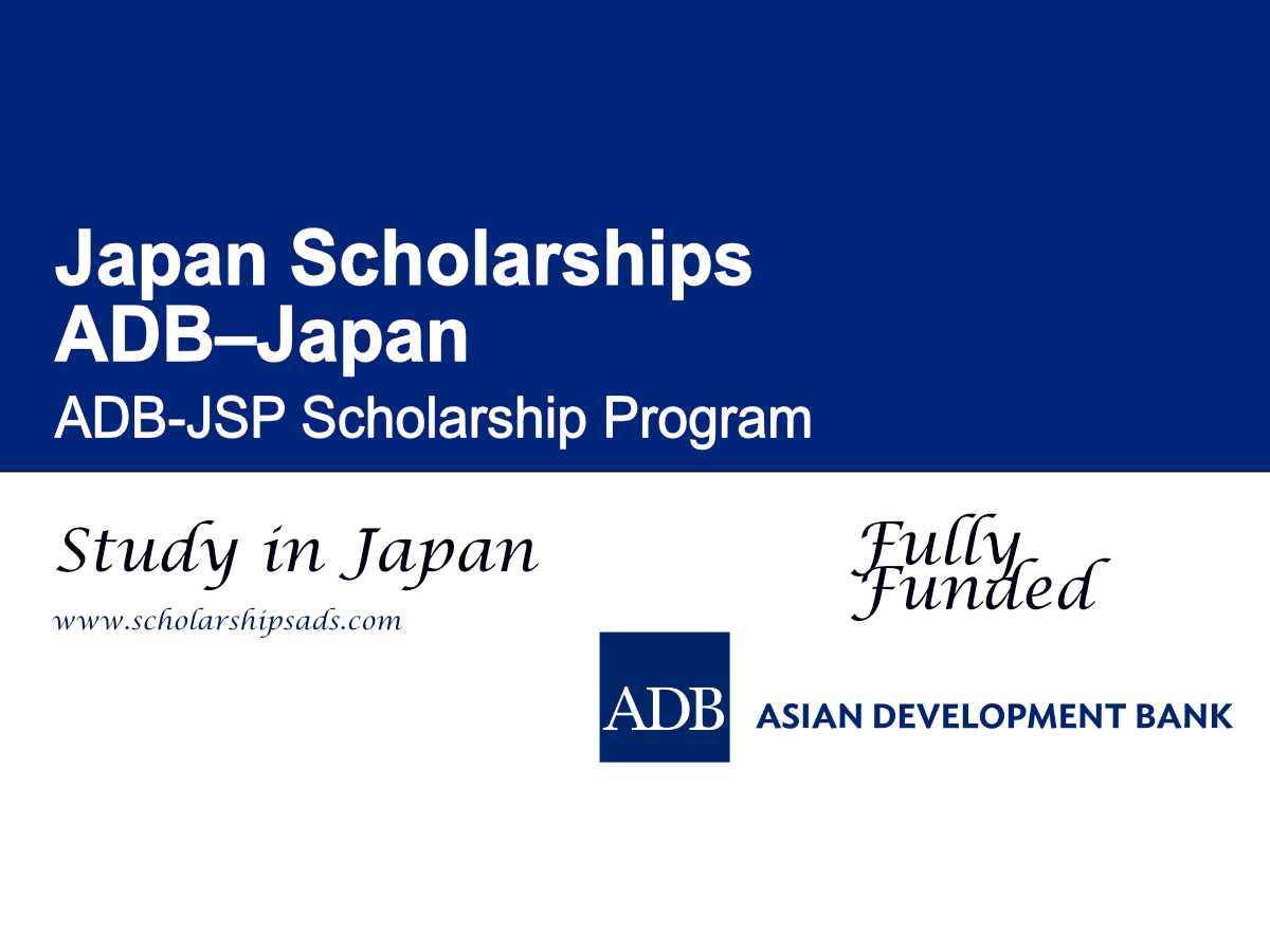 ADB–Japan Scholarship Program (ADB-JSP) 2026 (Fully Funded)
