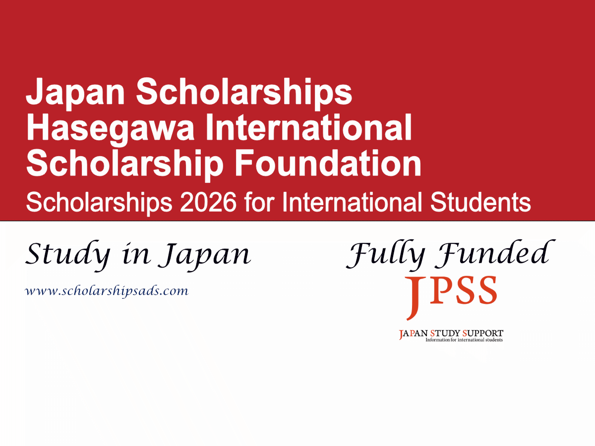Hasegawa International Scholarship Foundation Scholarship 2026, Japan (Fully Funded)