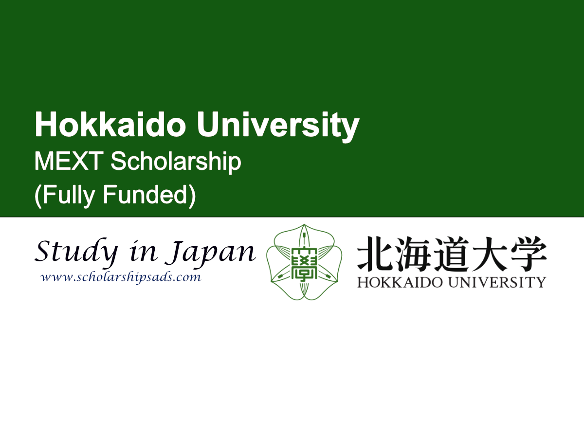 Hokkaido University Japan MEXT Scholarship (Fully Funded)