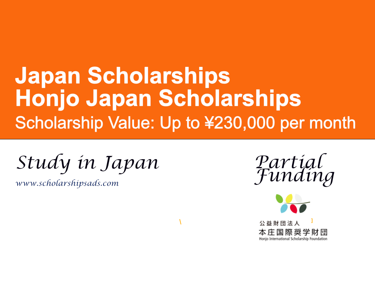 Honjo Japan Scholarships 2027 for International Students