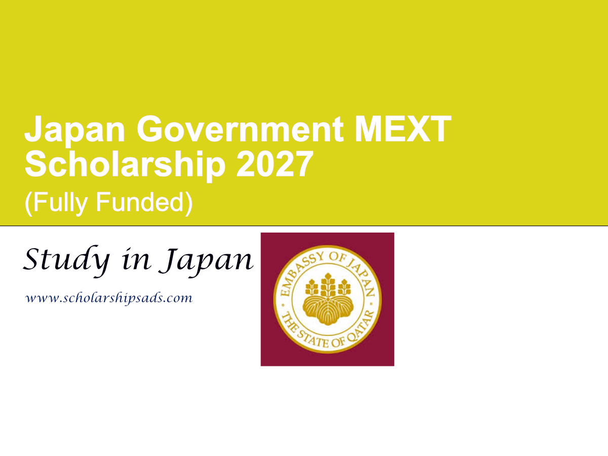 Qatri Embassy MEXT Scholarship 2026 - 2027 (Fully Funded)