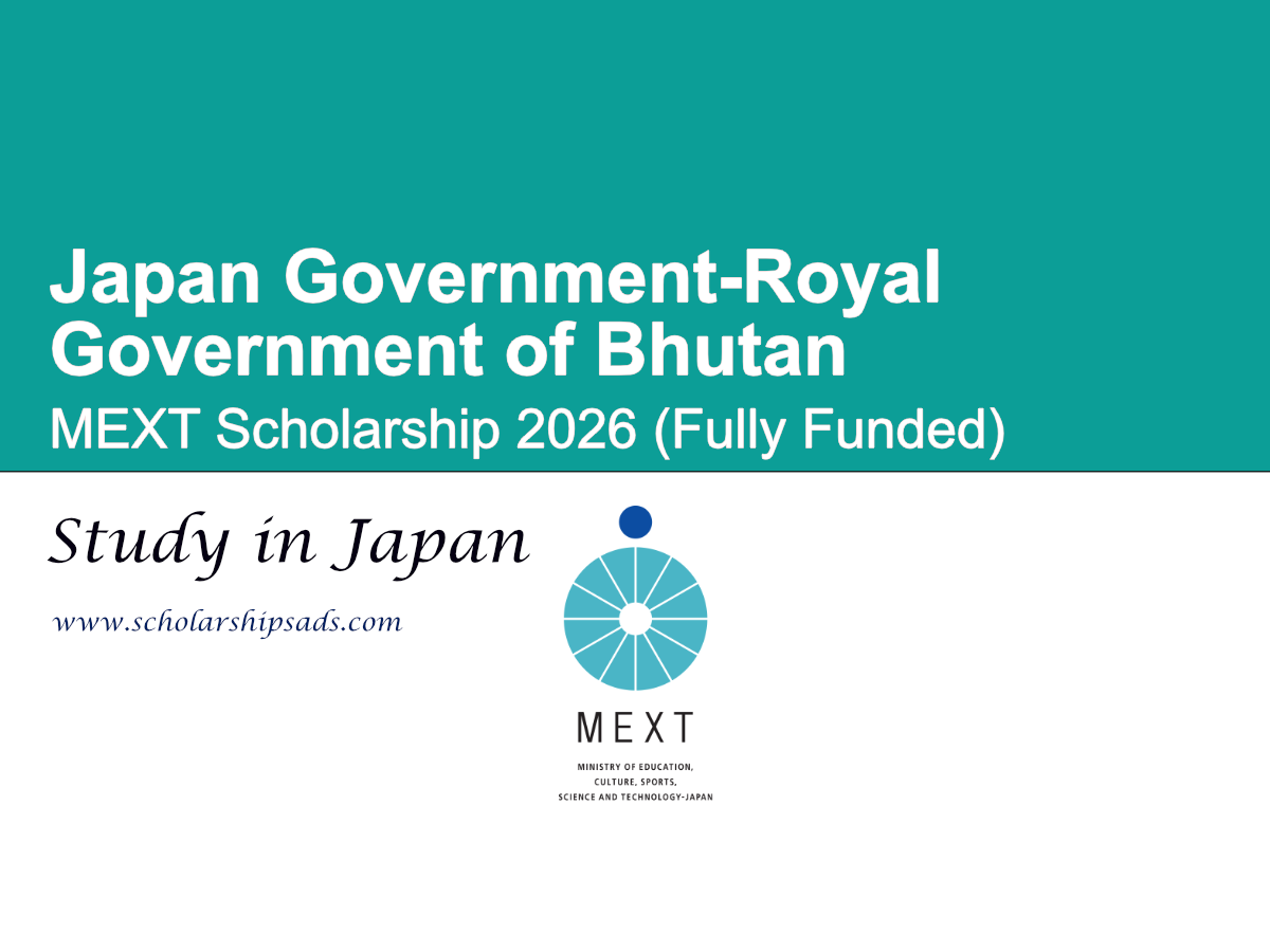Japan Government-Royal Government of Bhutan MEXT Scholarship 2026 (Fully Funded)