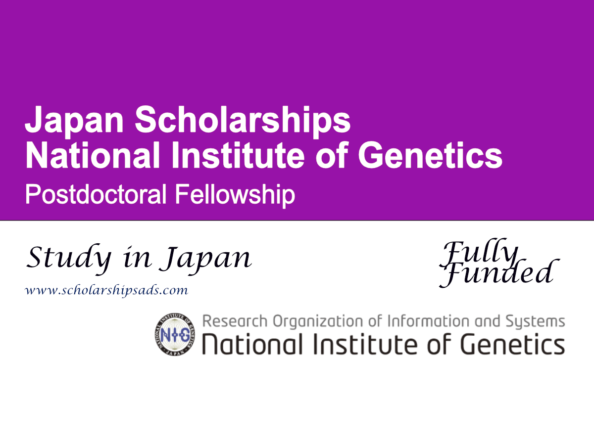 National Institute of Genetics Postdoctoral Fellowship 2027 , Japan (Fully Funded)