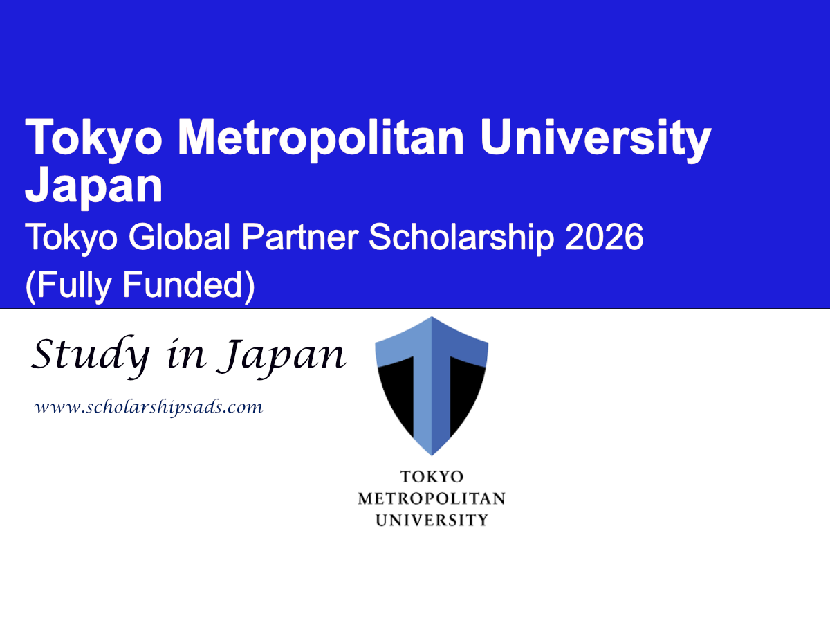 Japan Tokyo Metropolitan University Tokyo Global Partner Scholarship 2026 (Fully Funded)