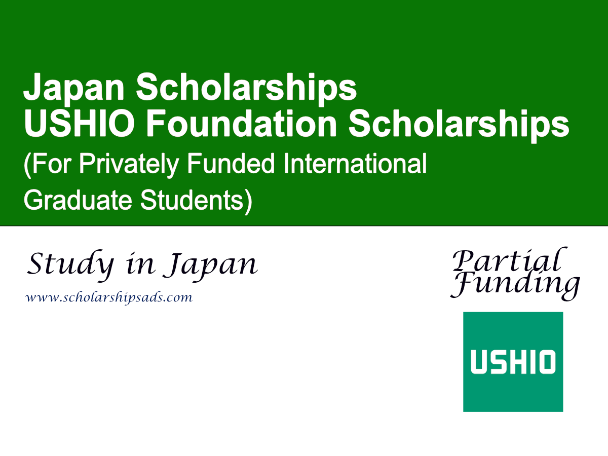 USHIO Foundation Scholarships 2026, Japan (For Privately Funded International Graduate Students)