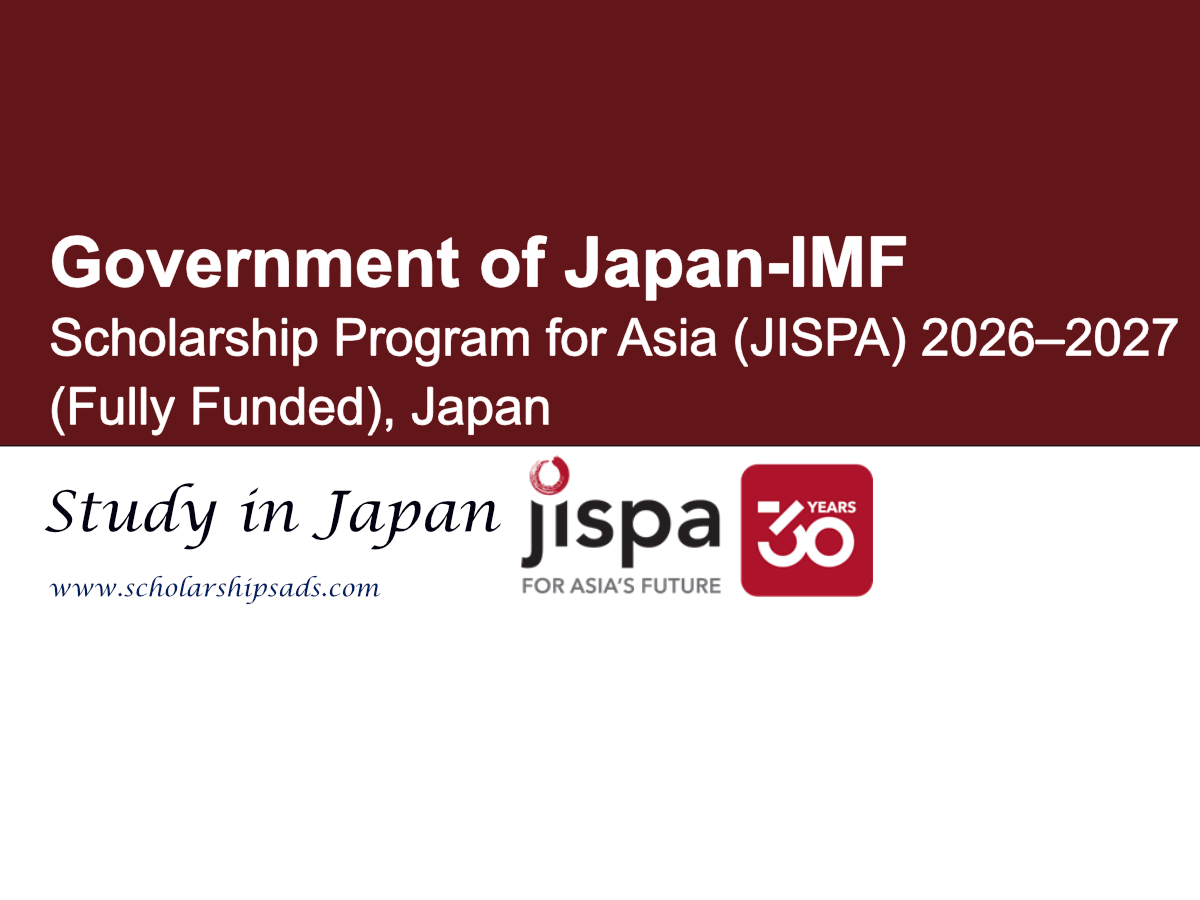 Government of Japan-IMF Scholarship Program for Asia (JISPA) 2026–2027 (Fully Funded), Japan