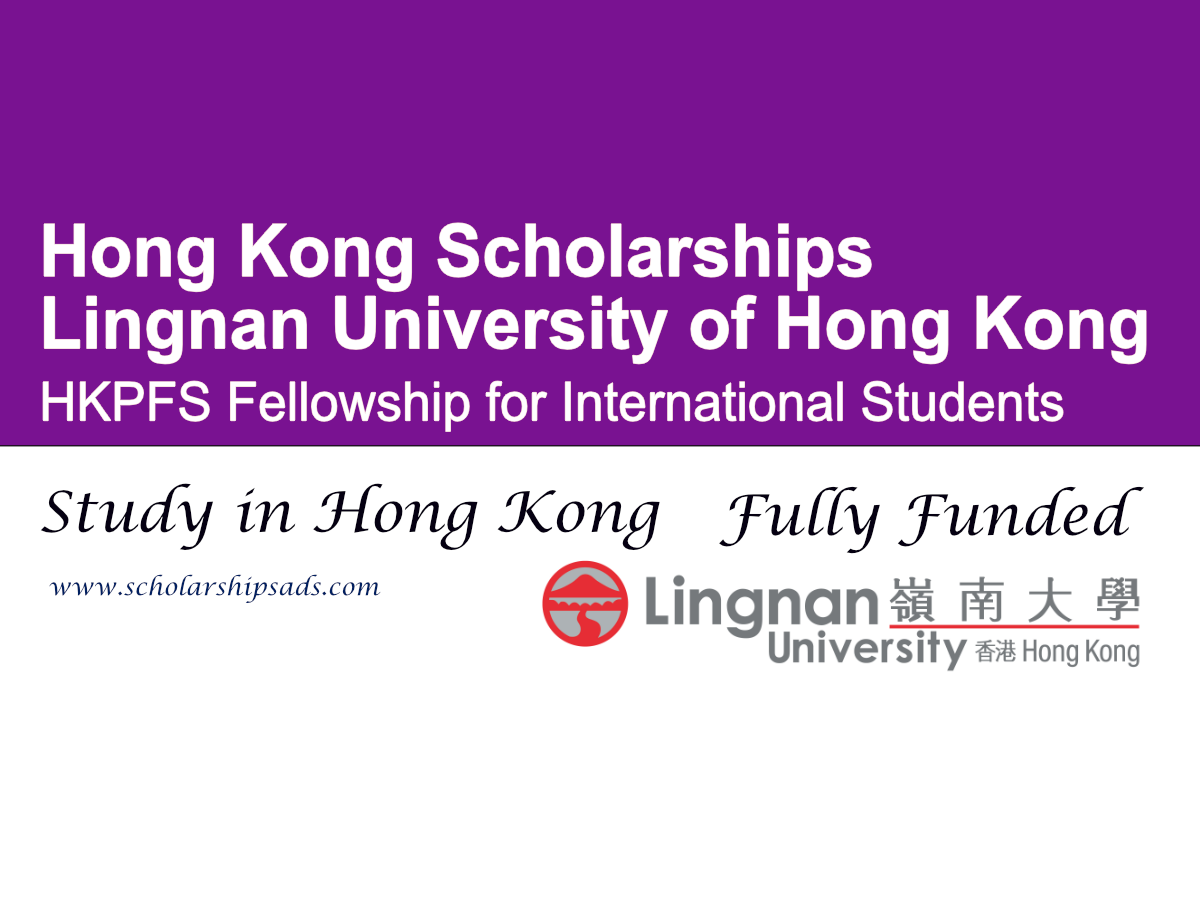 Lingnan University of Hong Kong HKPFS Fellowship 2026 (Fully Funded)