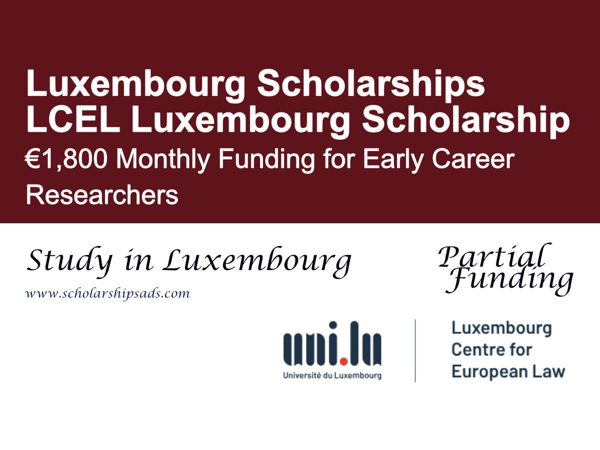 LCEL Luxembourg Scholarship 2026