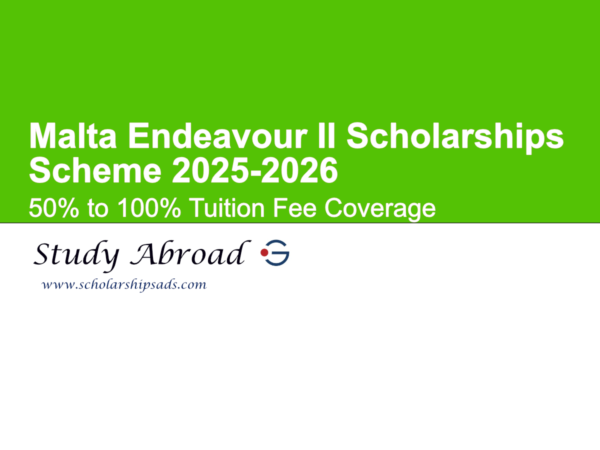 Malta Endeavour II Scholarships Scheme 2025-2026