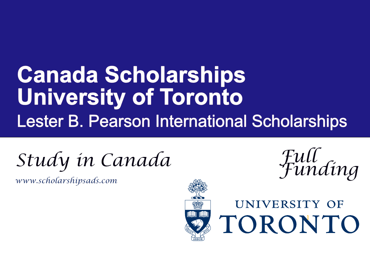 Lester B. Pearson International Scholarships 2027 in Canada