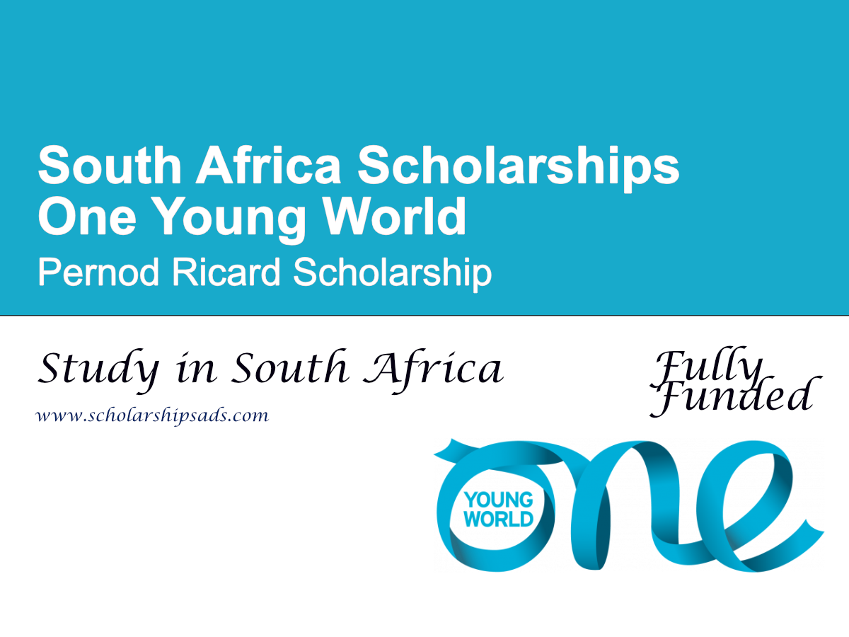 One Young World Pernod Ricard Scholarship 2026, South Africa