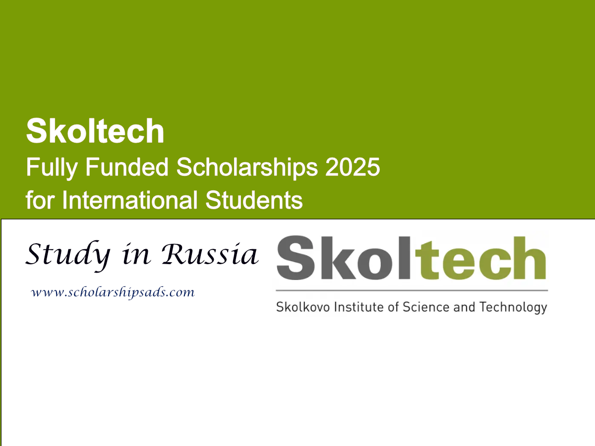 Skoltech Russia Offers Fully Funded Scholarships 2025 for International Students