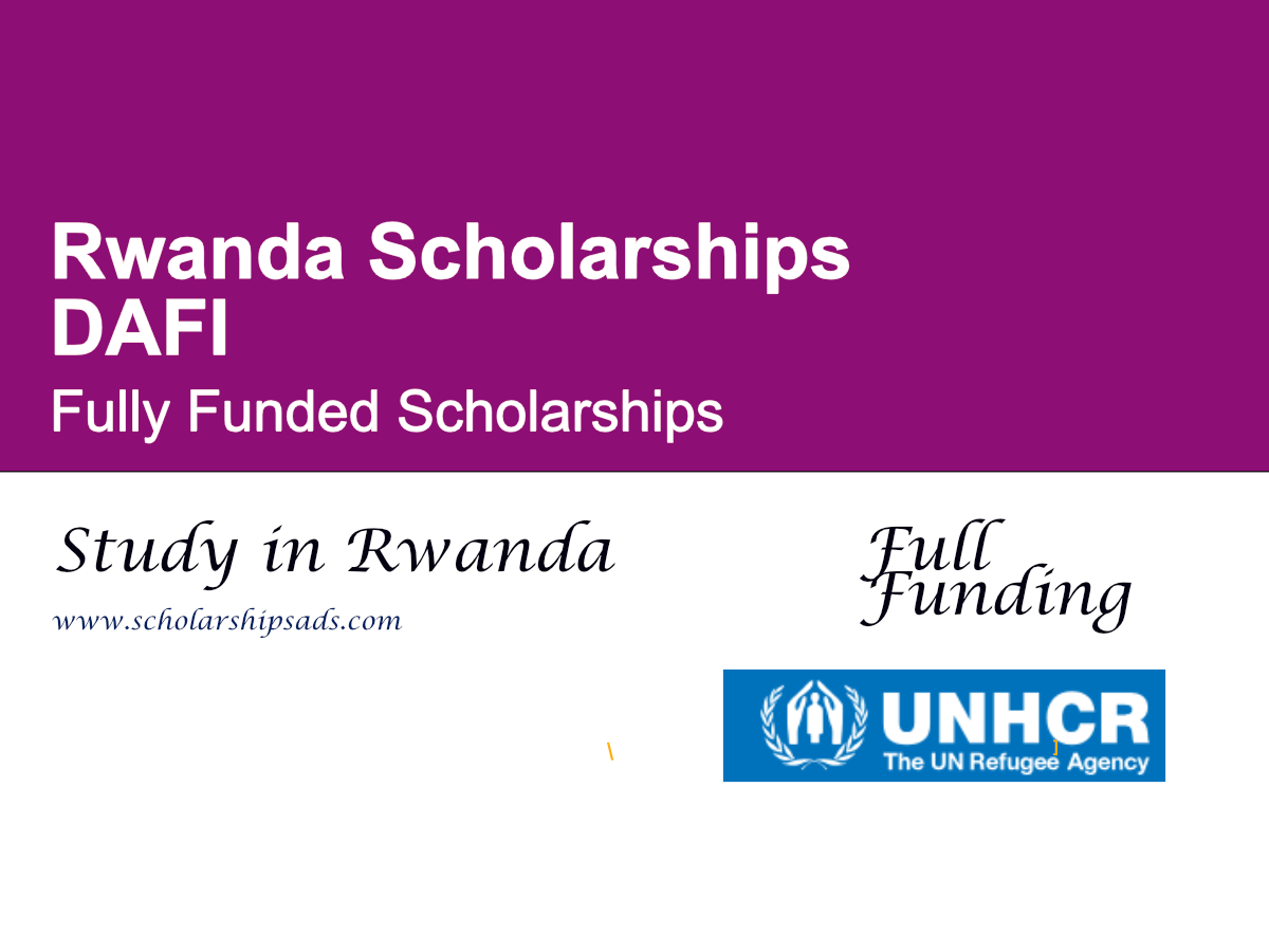 DAFI Scholarship 2026-2027 in Rwanda for International Students (Fully Funded)
