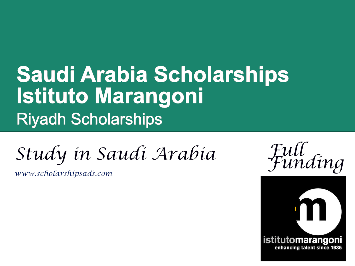 Istituto Marangoni Riyadh Scholarships 2026, Saudi Arabia