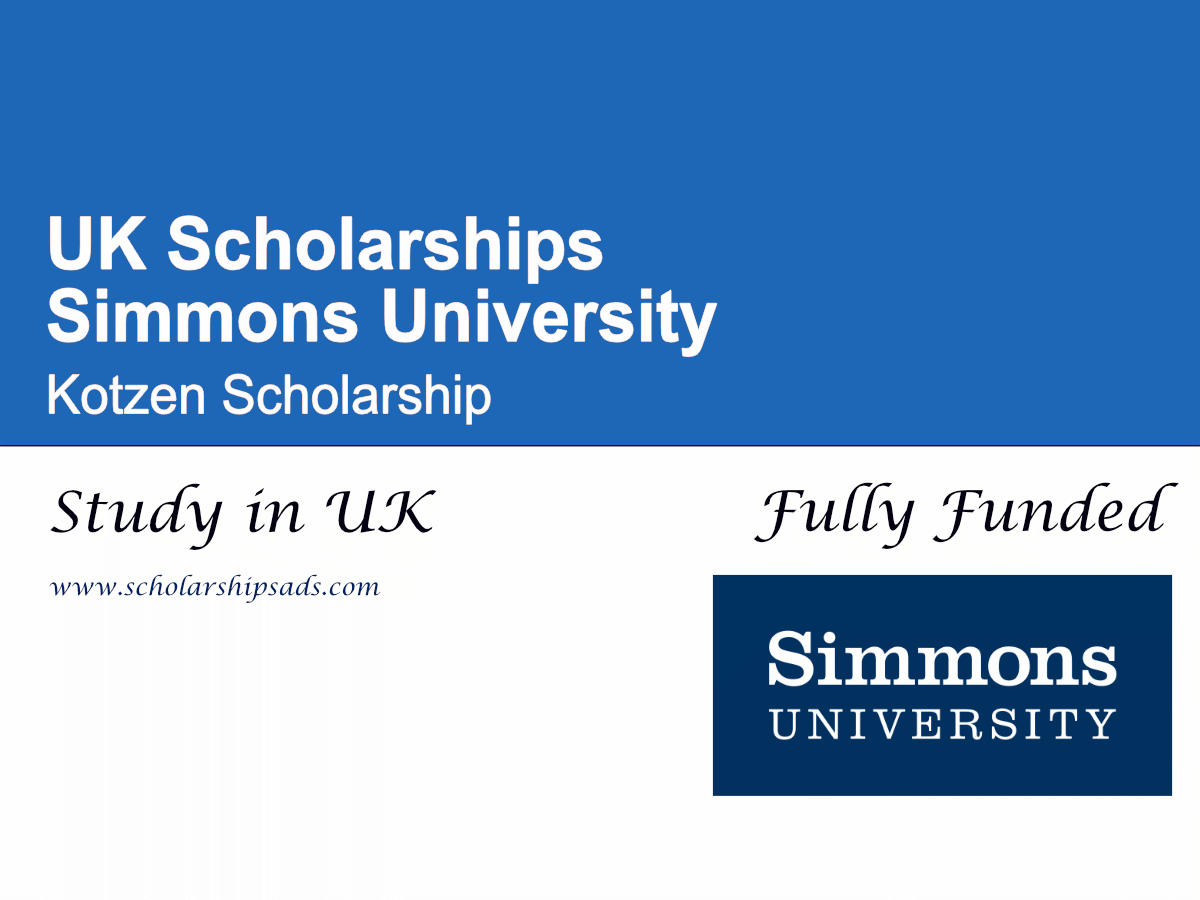 Simmons University Kotzen Scholarship 2026, USA