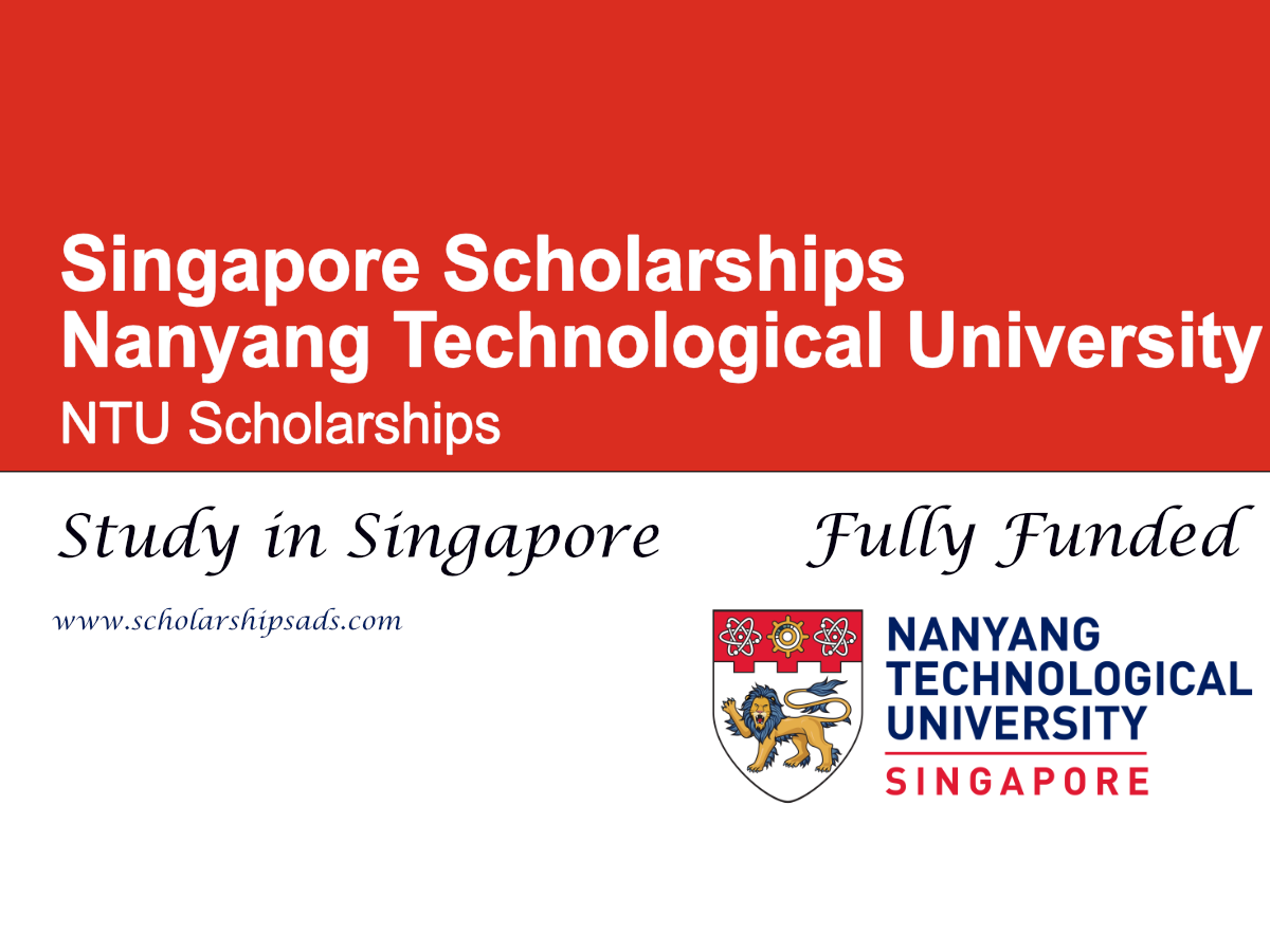 Nanyang Technological University (NTU) Scholarships 2026, Singapore (Fully Funded)