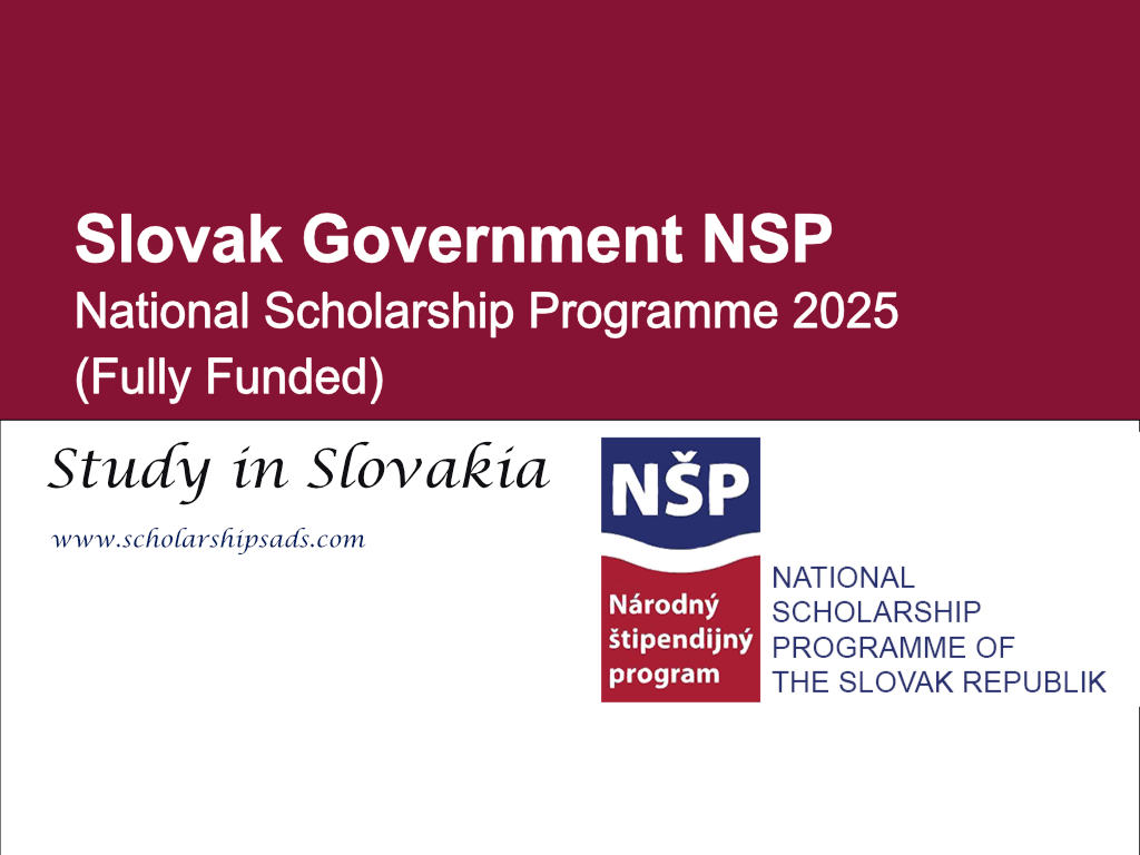 Slovak Government NSP Scholarships 2025/2026 (Fully Funded)