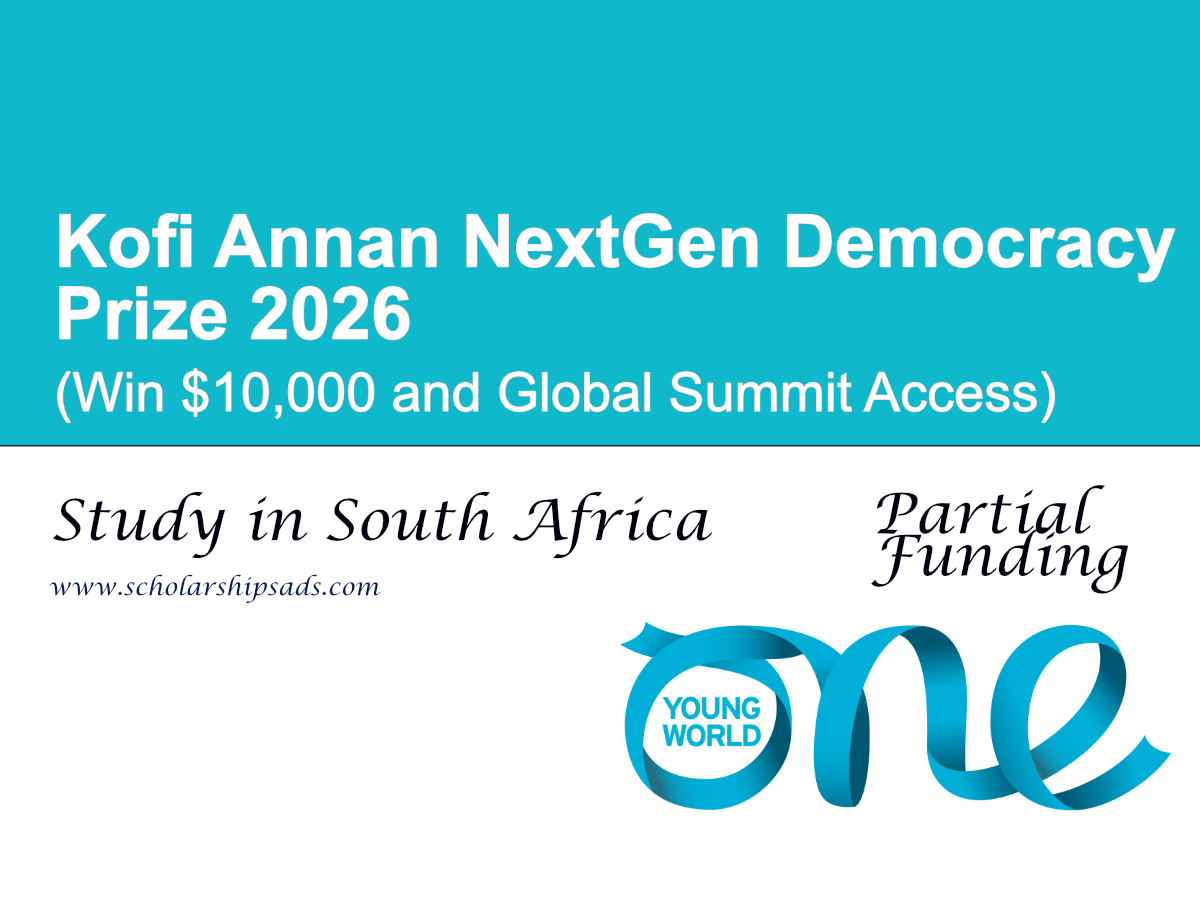 Kofi Annan NextGen Democracy Prize 2026 (Win $10,000 and Global Summit Access)