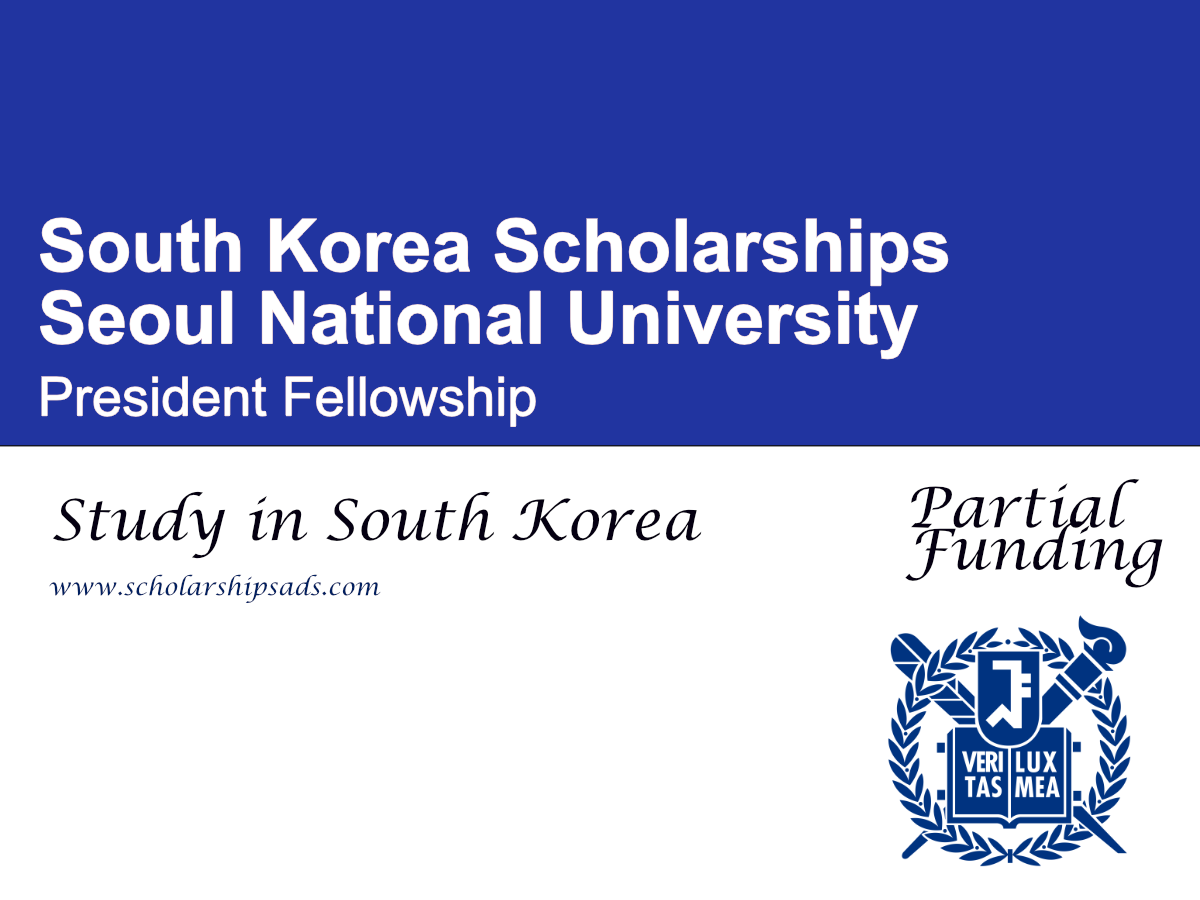 Seoul National University President Fellowship 2026 in South Korea