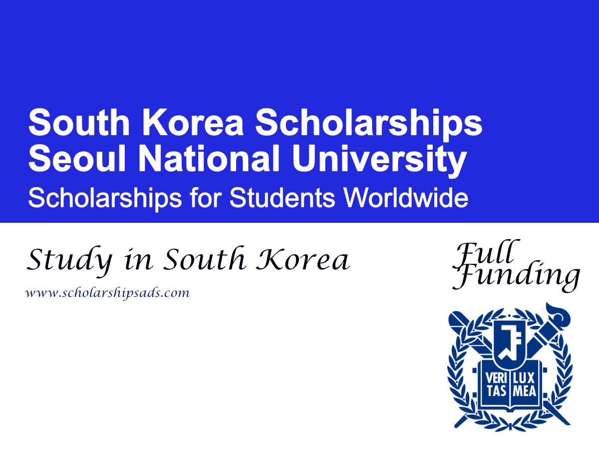 Seoul National University Scholarship 2026, South Korea (Fully Funded)