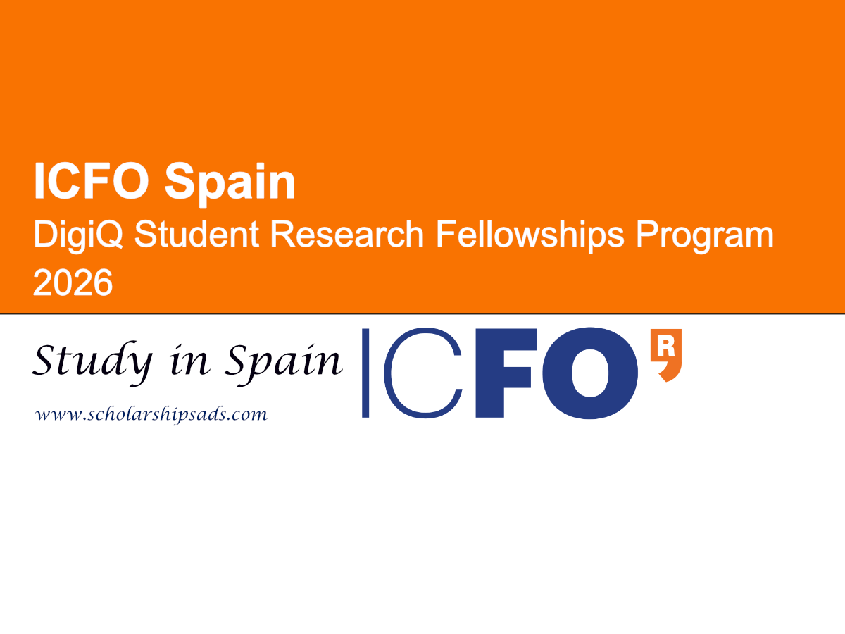 Spain ICFO DigiQ Student Research Fellowships Program 2026