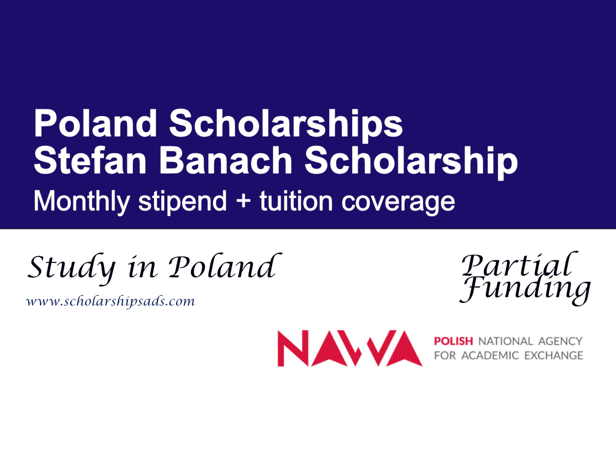 Stefan Banach Scholarship 2026, Poland