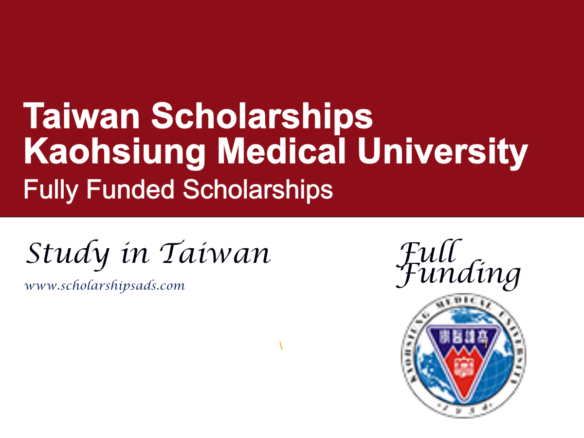 Kaohsiung Medical University Scholarship 2027 in Taiwan (Fully Funded)