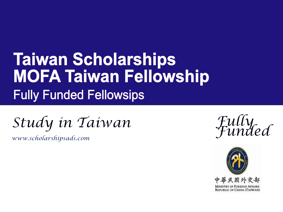 MOFA Taiwan Fellowship 2026 (Fully Funded)