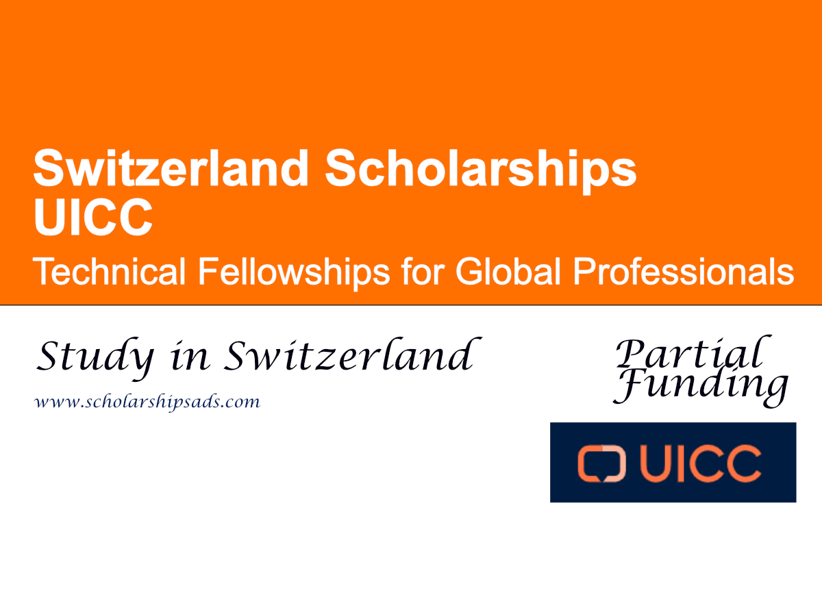 UICC Technical Fellowships for Global Professionals 2026, Switzerland