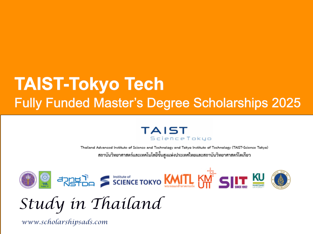 TAIST-Tokyo Tech Offers Fully Funded Master’s Degree Scholarships 2025 in Thailand