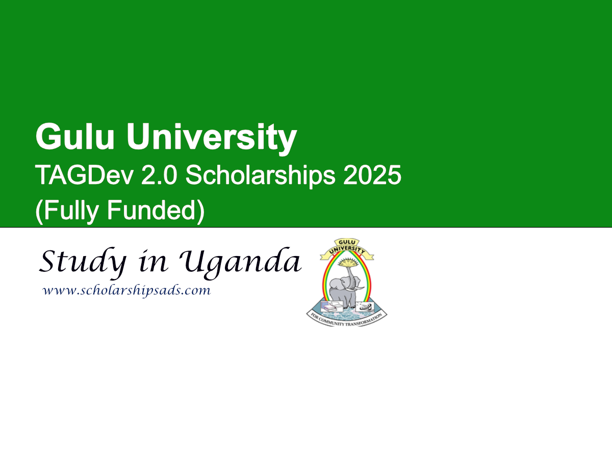 Gulu University Uganda TAGDev 2.0 Scholarships 2025 (Fully Funded)