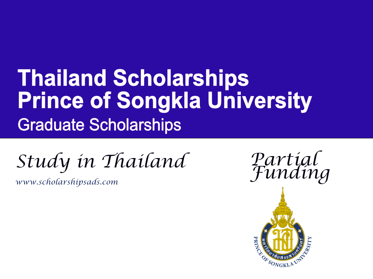Prince of Songkla University Thailand Graduate Scholarship 2026