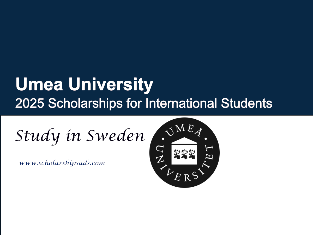 Umea University Sweden Scholarships 2025 for International Students